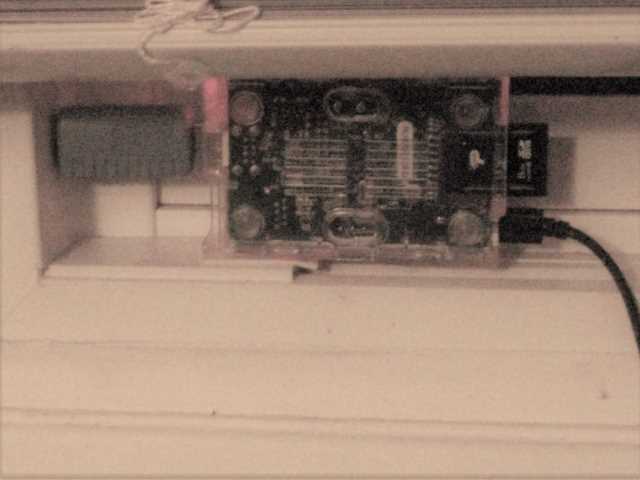 Raspberry Pi on window sill